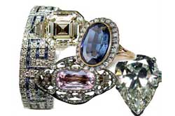 Assorted Platinum Diamond Jewelry